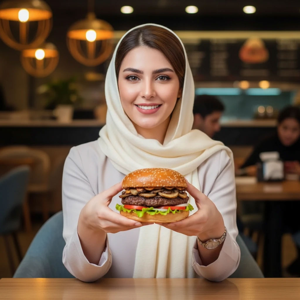 قارچ برگر ویژه عطاویچ ونک 