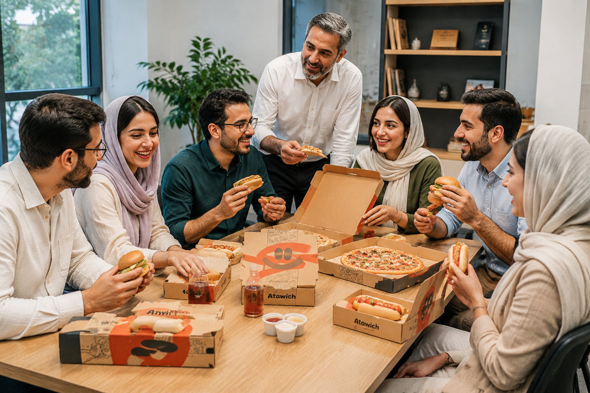 غذای شرکتی ونک  